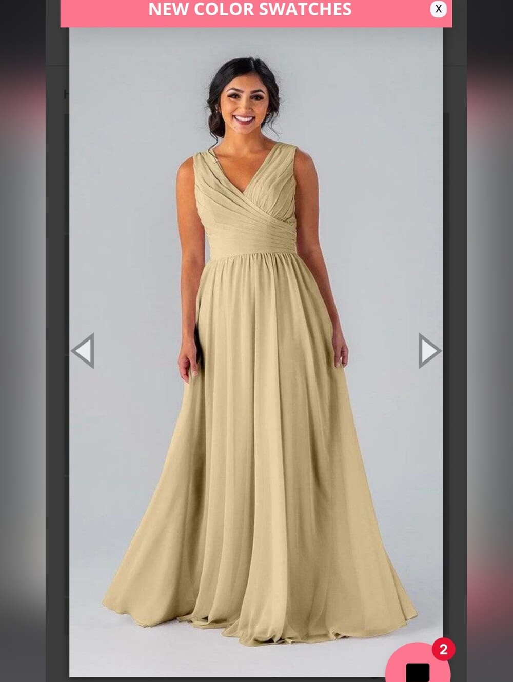 Kennedy Blue Champagne Bridesmaids dress